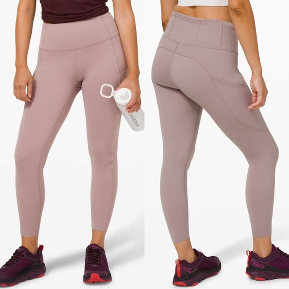Lululemon Fast and Free Tight II 25" Non-Reflective Nulux in Violet Verbena Sz 6 - Picture 1 of 10